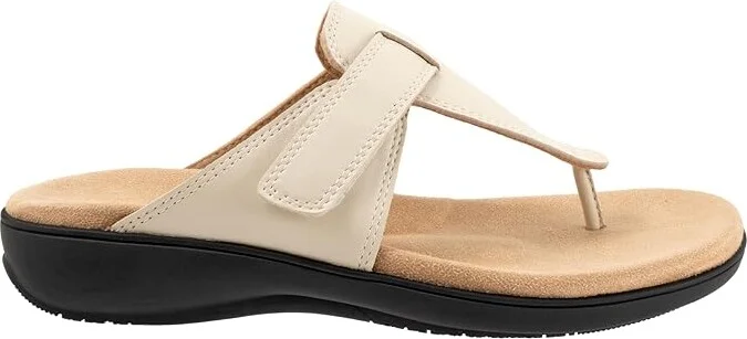 Trotters Robin Women's Sandals Ivory : 7 W (D), Leather - Image 6