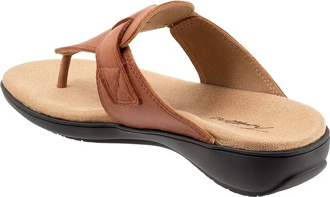 Trotters Robin Women's Sandals Luggage : 6 W (D), Leather - Image 4