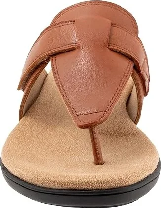Trotters Robin Women's Sandals Luggage : 6 W (D), Leather - Image 5