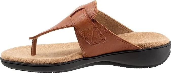 Trotters Robin Women's Sandals Luggage : 6 W (D), Leather - Image 6