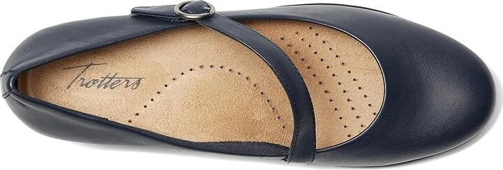 Trotters Rochelle High Women's Heels Navy : 7 N (AA), Leather - Image 2