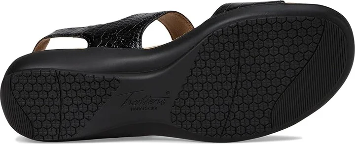 Trotters Romi Croco Women's Sandals Black : 10 M (B), Rubber - Image 3