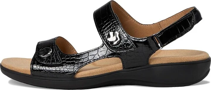 Trotters Romi Croco Women's Sandals Black : 10 M (B), Rubber - Image 6