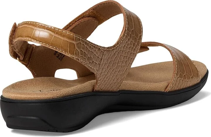 Trotters Romi Croco Women's Sandals Luggage : 9 W (D), Rubber - Image 4