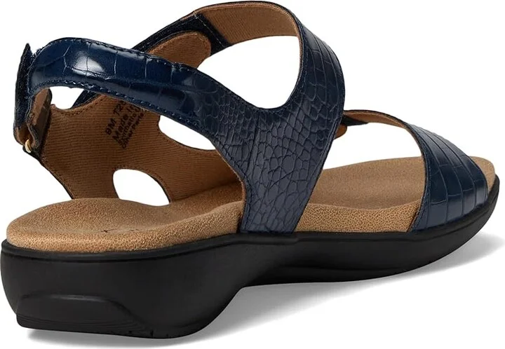 Trotters Romi Croco Women's Sandals Navy : 10.5 M (B), Rubber - Image 4