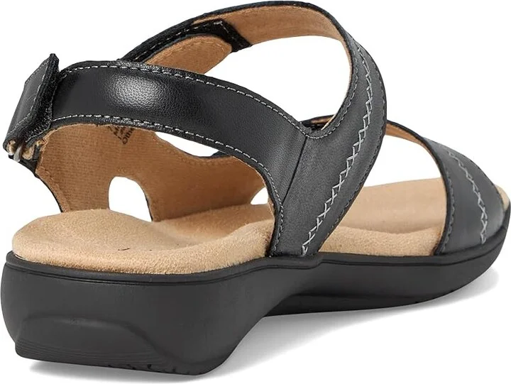 Trotters Romi Stitch Women's Sandals Black : 7 N (AA), Leather - Image 4