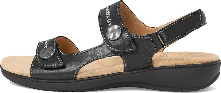 Trotters Romi Stitch Women's Sandals Black : 7 N (AA), Leather - Image 6