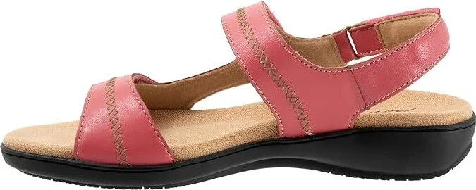 Trotters Romi Stitch Women's Sandals Fuchsia : 10 WW (EE), Leather - Image 5