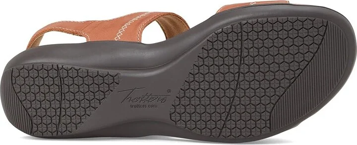 Trotters Romi Stitch Women's Sandals Luggage : 9 W (D), Leather - Image 3