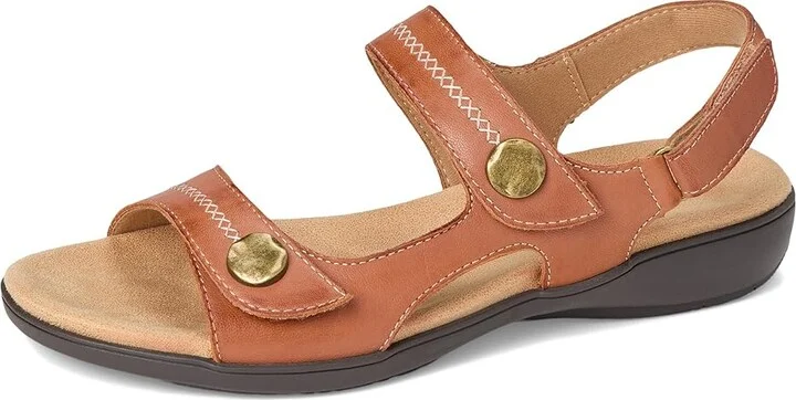 Trotters Romi Stitch Women's Sandals Luggage : 9 W (D), Leather - Image 5