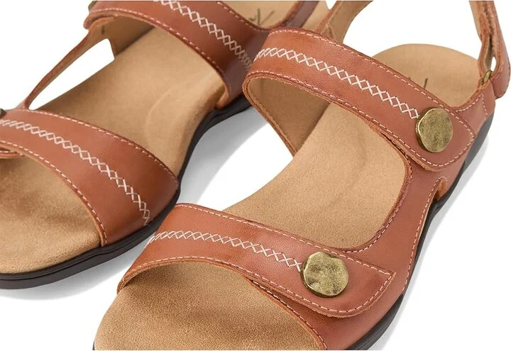 Trotters Romi Stitch Women's Sandals Luggage : 9 W (D), Leather - Image 7