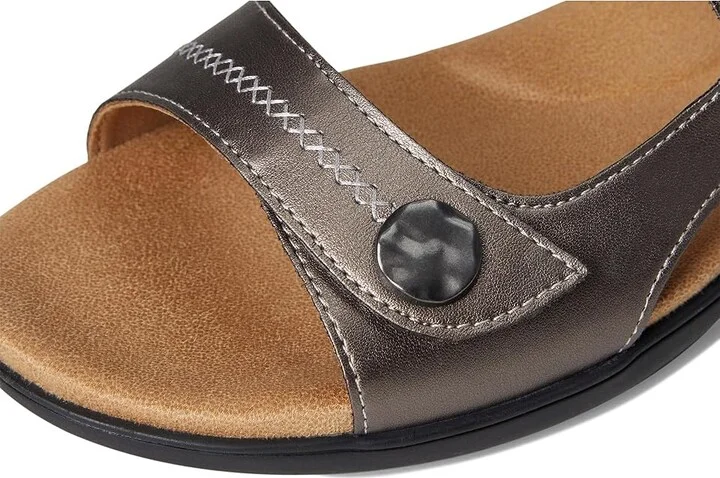Trotters Romi Stitch Women's Sandals Pewter : 9.5 M (B), Leather - Image 7