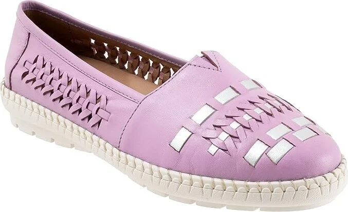 Trotters Rory Women's Shoes Lavender/Silver : 9 N (AA), Leather