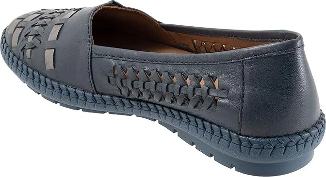 Trotters Rory Women's Shoes Navy/Silver : 5.5 M (B), Leather - Image 4