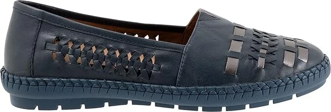 Trotters Rory Women's Shoes Navy/Silver : 5.5 M (B), Leather - Image 7