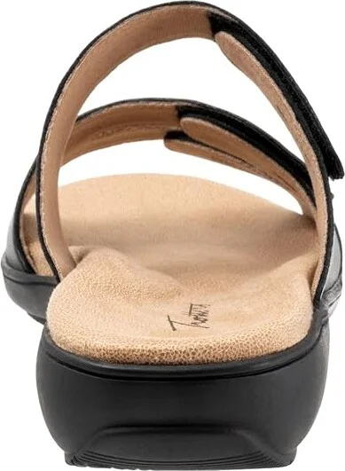 Trotters Rose Women's Sandals Black : 7 W (D), Leather - Image 4
