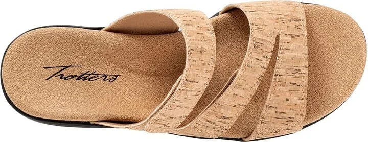 Trotters Rose Women's Sandals Natural Cork : 6.5 M (B), Leather - Image 2