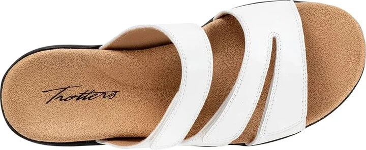 Trotters Rose Women's Sandals White : 12 W (D), Leather - Image 2