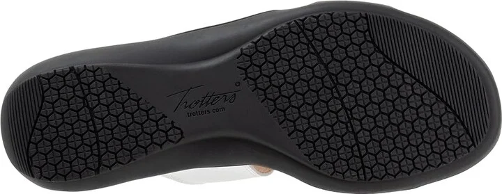 Trotters Rose Women's Sandals White : 12 W (D), Leather - Image 3