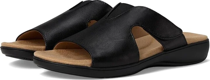 Trotters Roxine Women's Sandals Black : 8.5 M (B), Rubber