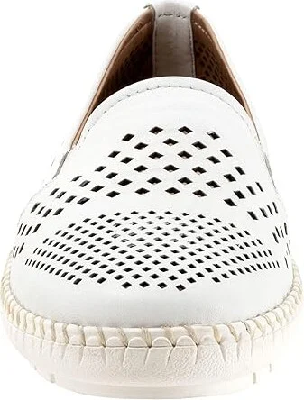 Trotters Royal Women's Flat Shoes White : 6 M (B), Leather - Image 5