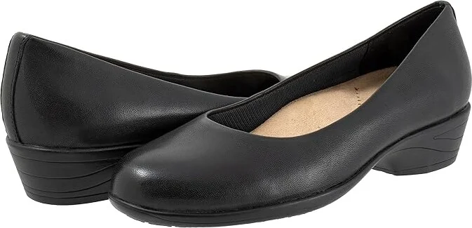 Trotters Rozalin Women's Flat Shoes Black : 11 N (AA), Leather