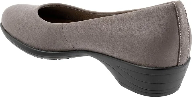 Trotters Rozalin Women's Flat Shoes Grey : 9 M (B), Leather - Image 3