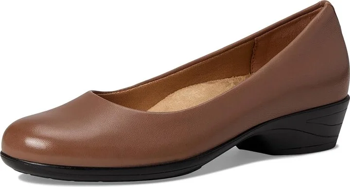 Trotters Rozalin Women's Flat Shoes Stone : 8.5 N (AA), Leather/Rubber - Image 5
