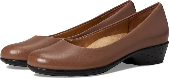 Trotters Rozalin Women's Flat Shoes Stone : 8.5 N (AA), Leather/Rubber