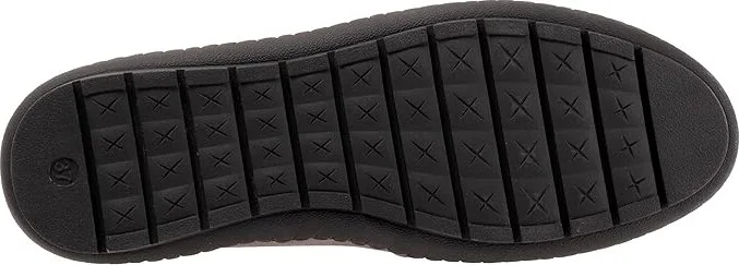 Trotters Ruby Women's Flat Shoes Grey : 8 W (D), Leather - Image 3