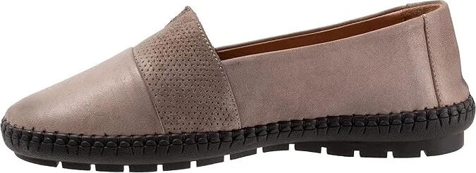 Trotters Ruby Women's Flat Shoes Grey : 8 W (D), Leather - Image 6