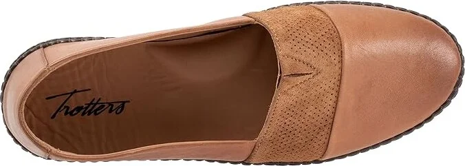 Trotters Ruby Women's Flat Shoes Luggage : 9 M (B), Leather - Image 2
