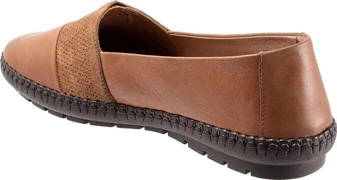Trotters Ruby Women's Flat Shoes Luggage : 9 M (B), Leather - Image 4