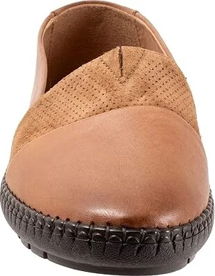 Trotters Ruby Women's Flat Shoes Luggage : 9 M (B), Leather - Image 5