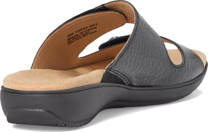 Trotters Ruthie Croco Women's Sandals Black : 8.5 M (B), Rubber - Image 4