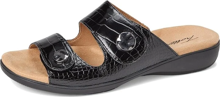 Trotters Ruthie Croco Women's Sandals Black : 8.5 M (B), Rubber - Image 5