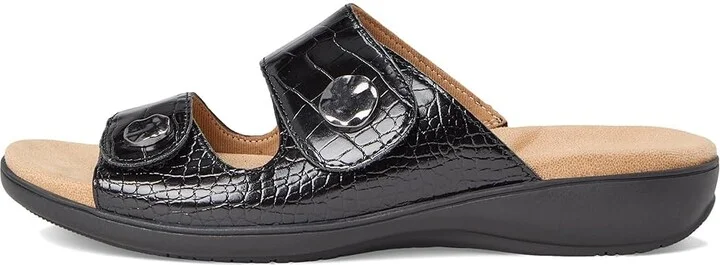 Trotters Ruthie Croco Women's Sandals Black : 8.5 M (B), Rubber - Image 6