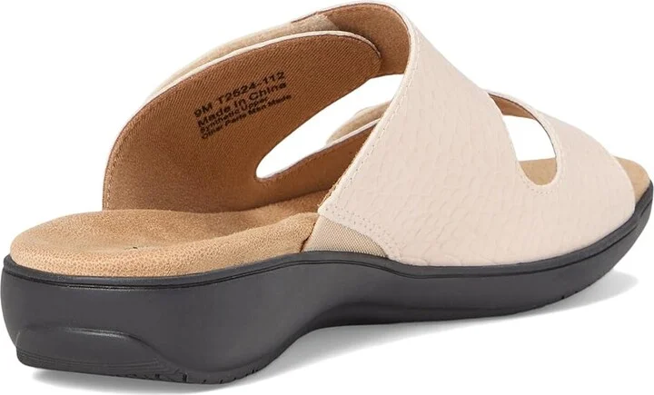 Trotters Ruthie Croco Women's Sandals Ivory : 6 M (B), Rubber - Image 4