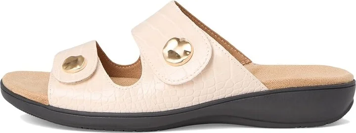 Trotters Ruthie Croco Women's Sandals Ivory : 6 M (B), Rubber - Image 6