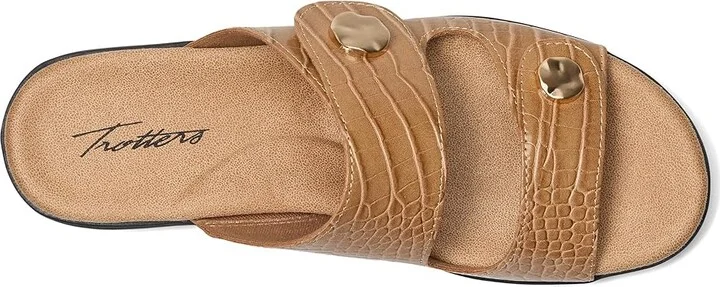 Trotters Ruthie Croco Women's Sandals Luggage : 5 M (B), Rubber - Image 2
