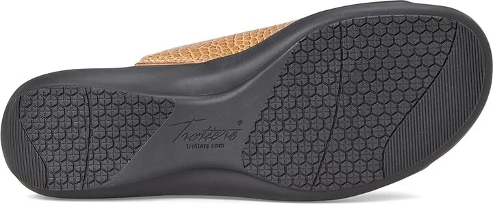 Trotters Ruthie Croco Women's Sandals Luggage : 5 M (B), Rubber - Image 3