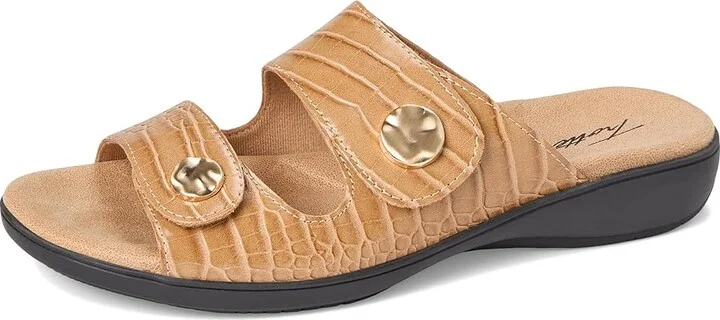 Trotters Ruthie Croco Women's Sandals Luggage : 5 M (B), Rubber - Image 5