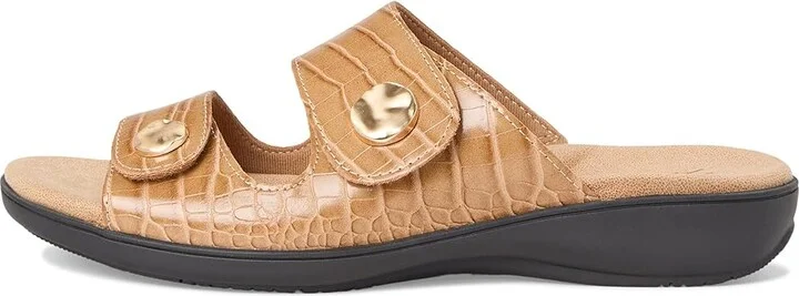 Trotters Ruthie Croco Women's Sandals Luggage : 5 M (B), Rubber - Image 6