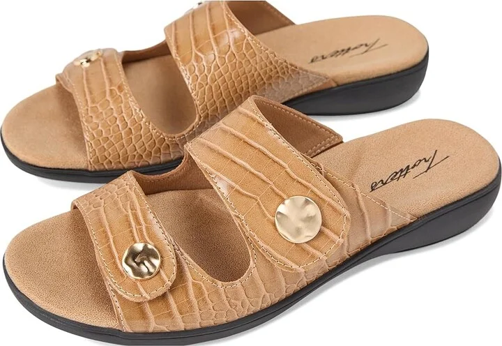 Trotters Ruthie Croco Women's Sandals Luggage : 5 M (B), Rubber - Image 7