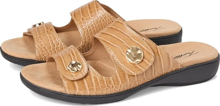 Trotters Ruthie Croco Women's Sandals Luggage : 5 M (B), Rubber