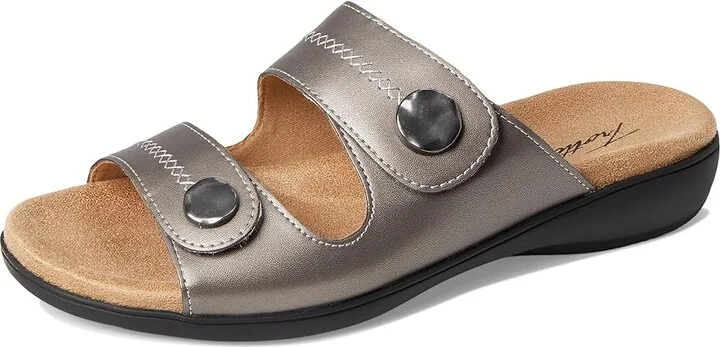 Trotters Ruthie Stitch Women's Sandals Pewter : 7 WW (EE) - Image 5