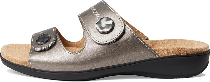 Trotters Ruthie Stitch Women's Sandals Pewter : 7 WW (EE) - Image 6