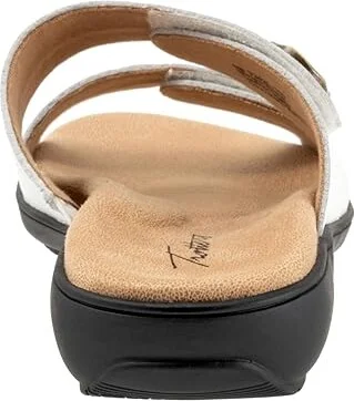 Trotters Ruthie Stitch Women's Sandals White : 8 W (D) - Image 4