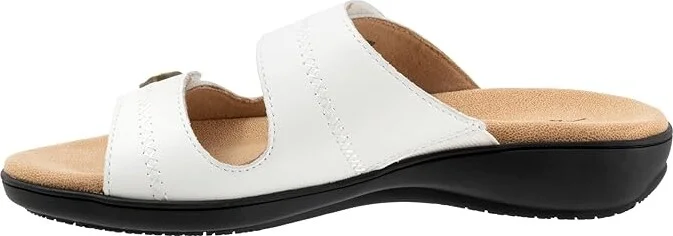 Trotters Ruthie Stitch Women's Sandals White : 8 W (D) - Image 5