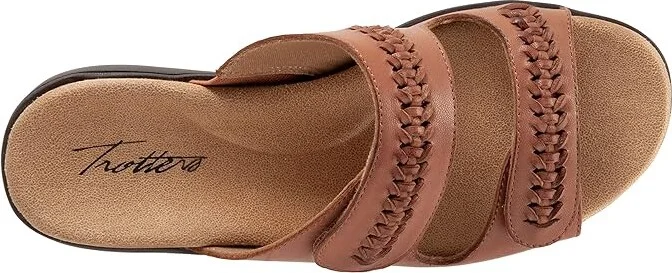 Trotters Ruthie Woven Women's Shoes Luggage : 9 M (B), Leather - Image 2